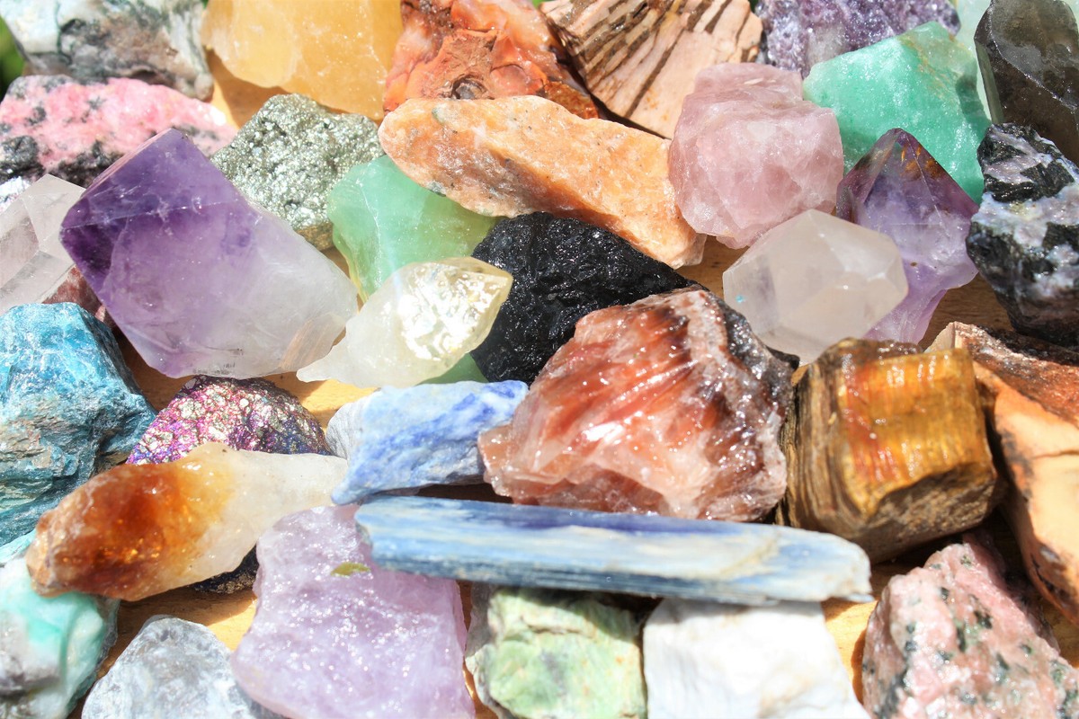 Bulk Mixed Crafters Collection: Gems Crystal Natural Rough Raw 1000 Carat Lot  View 5