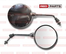 B-Ware Motorrad Spiegel chrom 2 St Roller Mofer Moped Chopper Restposten OUTLET
