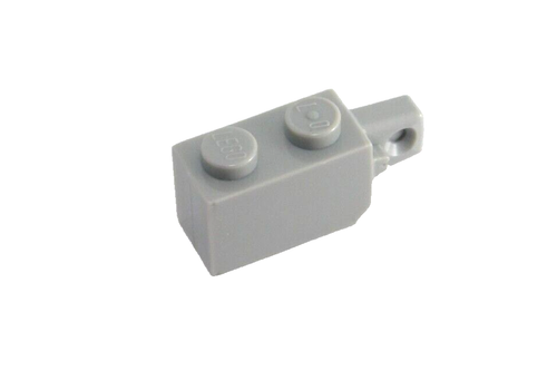 5 LEGO Light Bluish Grey Hinge Brick 1x2 Locking with 2 Vertical Fingers 30365 - Picture 2 of 3