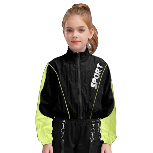 Kids Girls Sweatsuit Hiking Tracksuit Running Jacket And Pants Stylish Stage - Picture 9 of 60