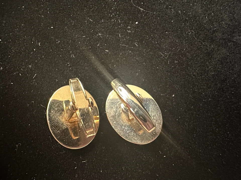 Juego de gemelos masónicos vintage y clip de corbata, Foster firmado, caja incluida, antiguo Foto 4 de 4