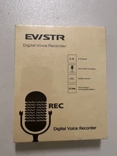 Evistr L157 Black 16GB High Capacity Rechargeable Digital Voice Recorder Used