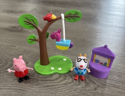 Peppa Pig Birthday Party Playtime Set With Pedro Pony Figure, Tree & Booth Toy