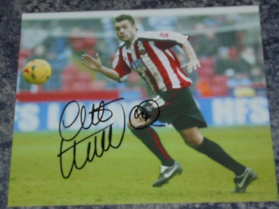 GEOFF HORSFIELD - WIGAN / WBA / LEEDS FOOTBALL - 10x8 FOTO SIGNIERT (17)