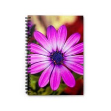 Floral Spiral Notebook - Ruled Line, Inspirational Journal, Flower Design, Gifts