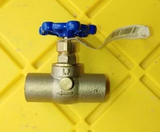 Everbilt 3/4" Brass Stop and Waste Valve, Sweat x Sweat, 125 PSI, #105-604EB NEW