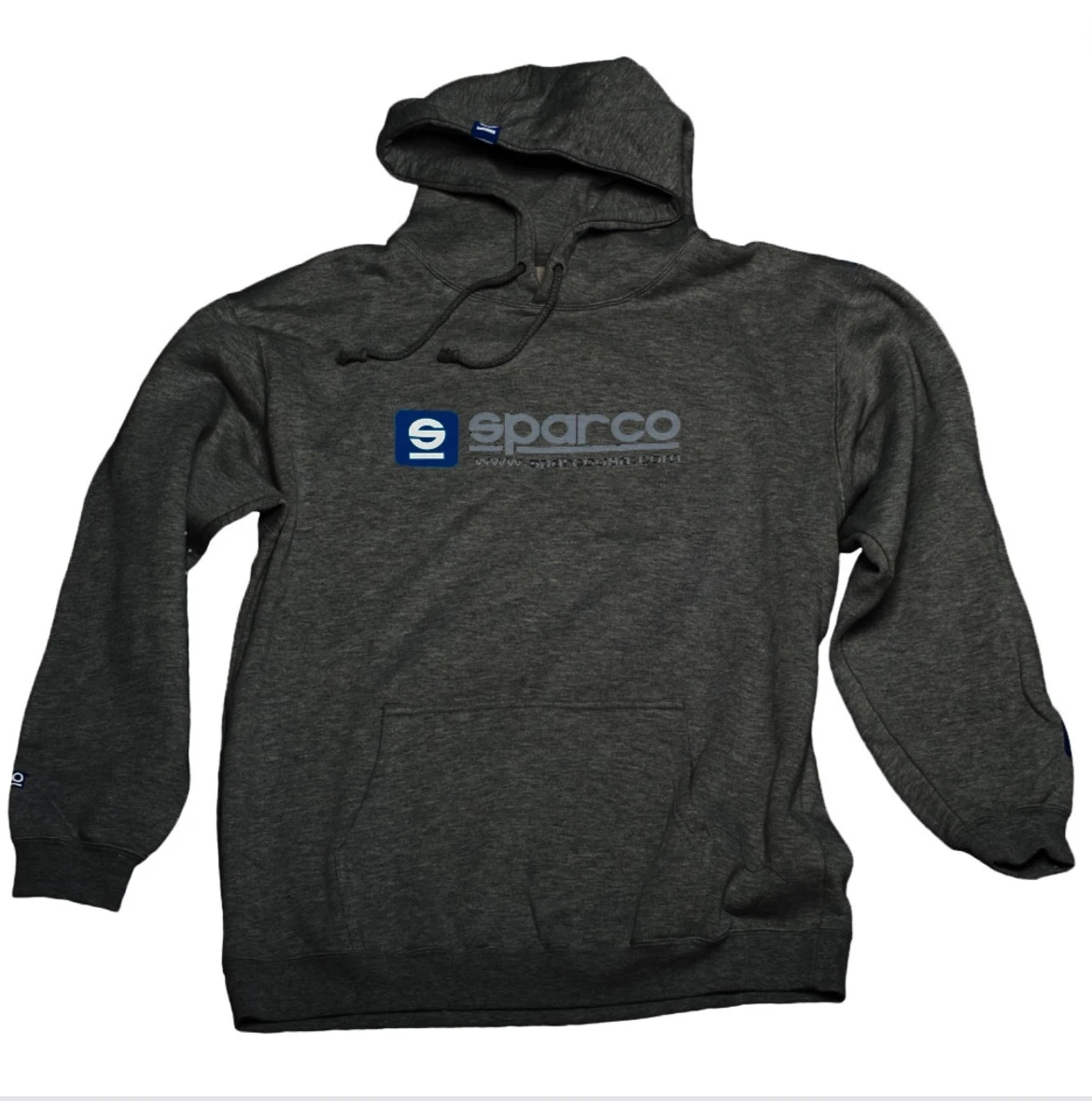 Sweat-shirt à Capuche Mixte SPARCO - 80% Coton, 20% Polyester - Coupe Confortable, Fabrication Italienne