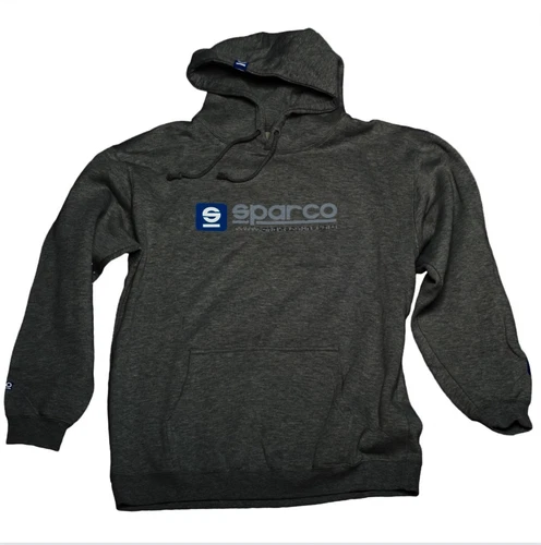 Sudadera Sparco www Cremallera Con Capucha Preencogida Algodón XLarge Carbón SP04100GR4XL - Imagen 1 de 3