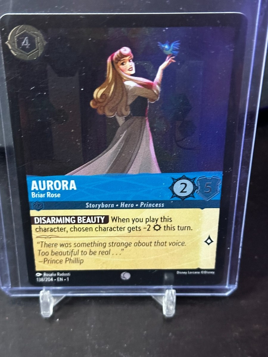 aurora lorcana card New Aurora, Ward for items! : r/Lorcana Dreaming Guardian Shift 3 (You may pay 3 Ink to play this on top of one of your characters named Aurora.)[ Protective Embrace] Your other characters gain Ward 001-213 Aurora - Dreaming Guardian