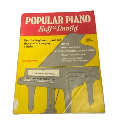 Popular Piano Self Taught For Beginner 3rd Edition Win Stormen Sheet Music Book