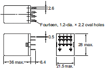 Omron MY4-AC220/240(S) 4PDT 240VAC Spule Square Base Steckrelais 14 Pin 3A 1YDD4 - Bild 6 von 6