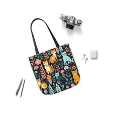 A Purrfect Accessory for Cat Lovers, Canvas Tote Bag, Multi Strap Colors/Sizes