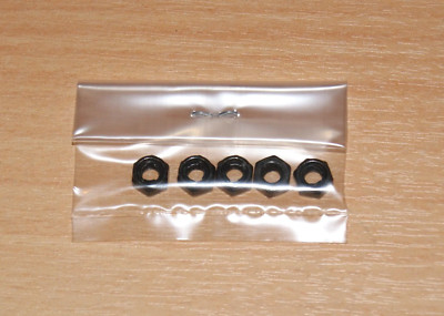 Tamiya 9805797/19805797 4 mm schwarze harte Kontermutter (5 Stk.), Neu in Verpackung