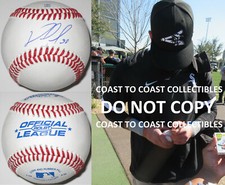 Nomar Mazara Chiacgo White Sox Texas Rangers signed autographed baseball proof