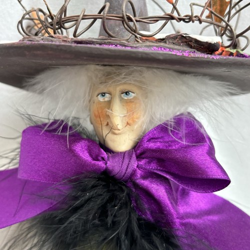 Dept 56 Patience Brewster Krinkles Halloween Witch Ornament Tree Stand RARE