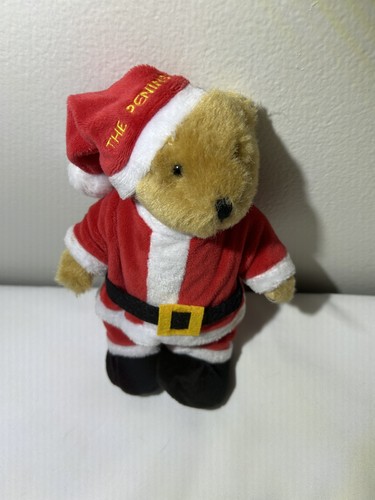 The Peninsula Hotel Chicago Christmas Santa Bear Plush 8" Stuffed Animal Toy