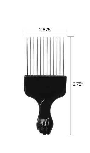 Kiss Color & Care Afro Styling Pik 6.75" Wide Tooth Detangling Pik Hair Comb - 第 4/8 張圖片