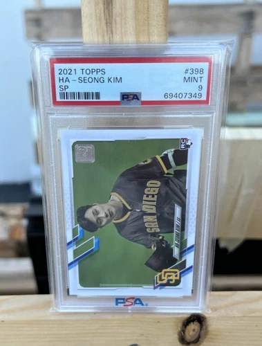 2021 TOPPS #398 HA SEONG KIM ROOKIE RC SHORT PRINT SP VARIATION VAR PSA 9