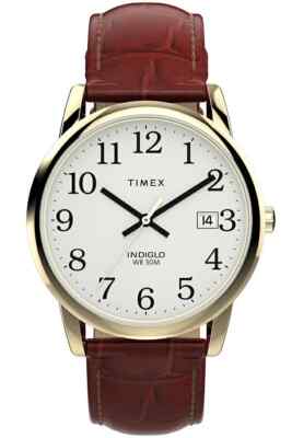 Timex TW2W95500 35mm Leather Strap Watch