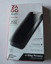 ZAGG InvisibleShield Privacy 360 Glass Screen Protector Apple iPhone 16 Pro Max