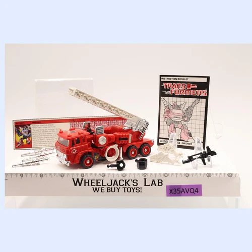 Inferno 100% Complete 1985 Vintage G1 Transformers Hasbro Action Figure