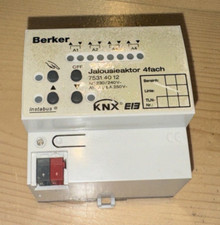 1Stk. Berker Jalousieaktor 4fach REG 24 V DC 7531 40 12 KNX EIB