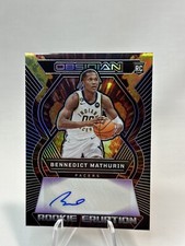 BENNEDICT MATHURIN 2022-23 OBSIDIAN PURPLE ROOKIE ERUPTION AUTO! 50/75