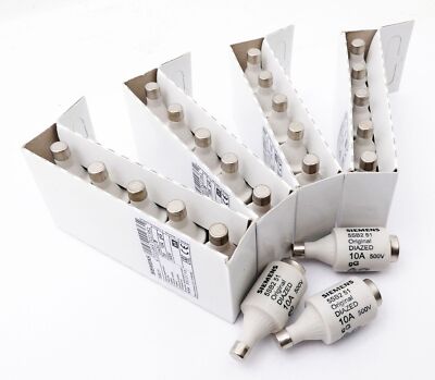 23x Siemens 5SB2 51 Diazed DII 10A 500V Fuse Block -Unused-