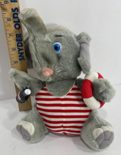 Play by Play Brand 1993 Coca Cola Plush 9" ELEPHANT Lifeguard holds 3" Coke