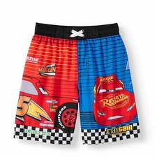 Disney Cars Lightning McQueen Swim Trunks Shorts Boy Size 6/7