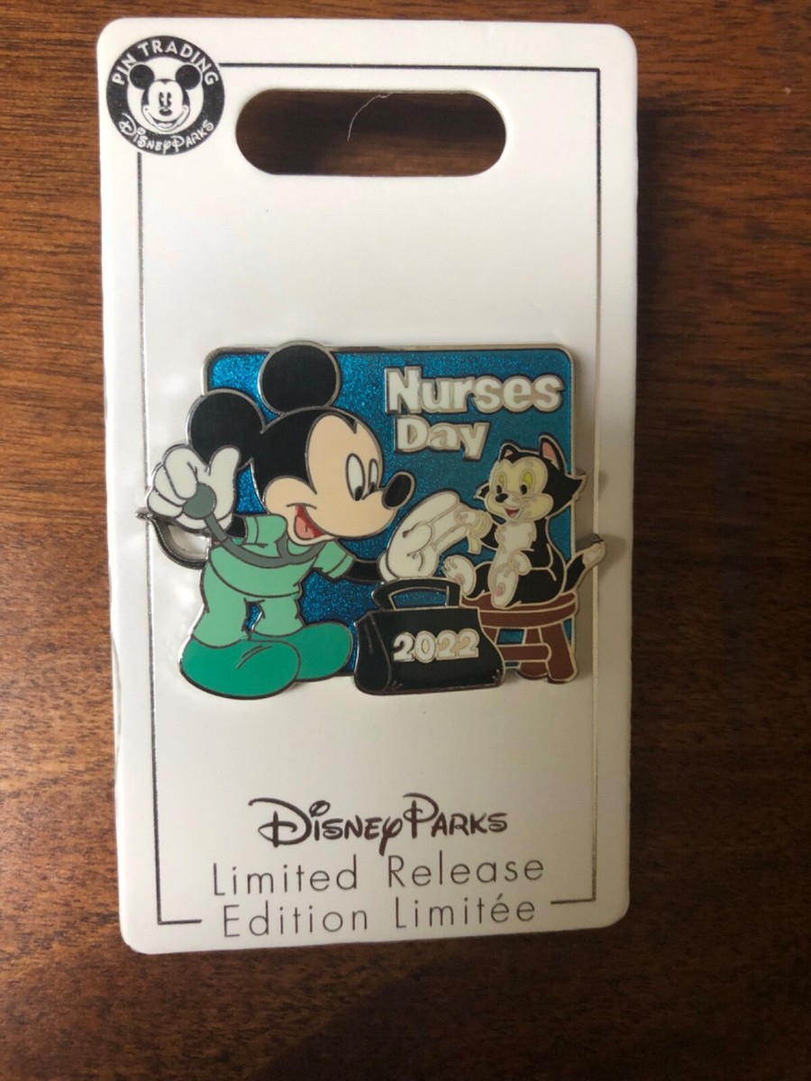 Disney Pin Nurses Day 2022 Mickey Mouse and FIgaro Cat Limited