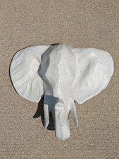 Restoration Hardware Paper Mache Animal Head Wall Hanging Elephant