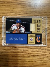 GAME USED BAT Donruss 2004 Classics Darryl Strawberry Mets Team Colors Bat 2 /50