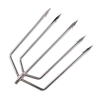 5/7 Prong Fishing Harpoon, Stainless Steel Gig Gaff 5 Prong with 8mm screw