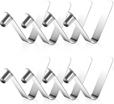 8 Pieces Paddle Spring Snap Clips - Tent Pole Spring Clips, Stainless Steel Push
