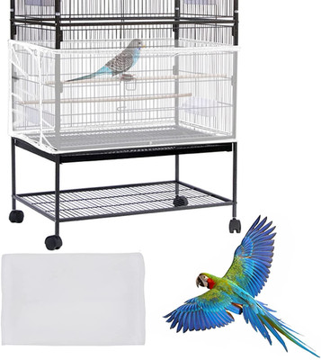 Daoeny Large Bird Cage Cover, Bird Cage Seed Catcher, Adjustable Soft Airy Nylon