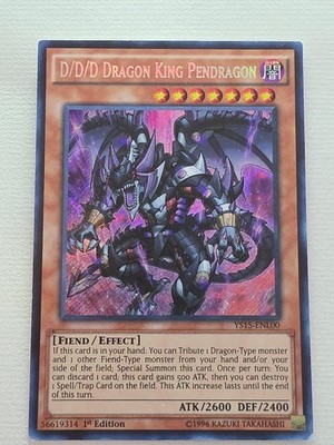 D/D/D DRAGON KING PENDRAGON YS15-ENL00 YU-GI-OH 2015 WJB0401