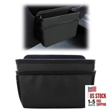 Car Trash Can, Mini Waterproof Hanging Auto Foldable Garbage Organizer Black