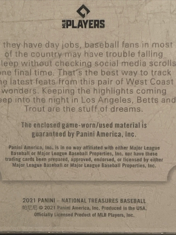 Mike Trout/Mookie Betts Doble Folleto/15 MURCIÉLAGOS USADOS EN EL JUEGO 🔥🔥🔥 Foto 4 de 4