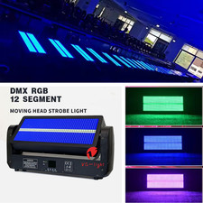 US Stage DJ Flash LED Strobe Light 960 RGB W 12 12 Segment Moving Strobe Lights