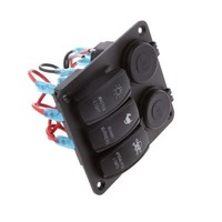 3-Gang LED Boot 4-Usb-LadegeräT Steckdose Plug LadegeräT Wippschalter Panel