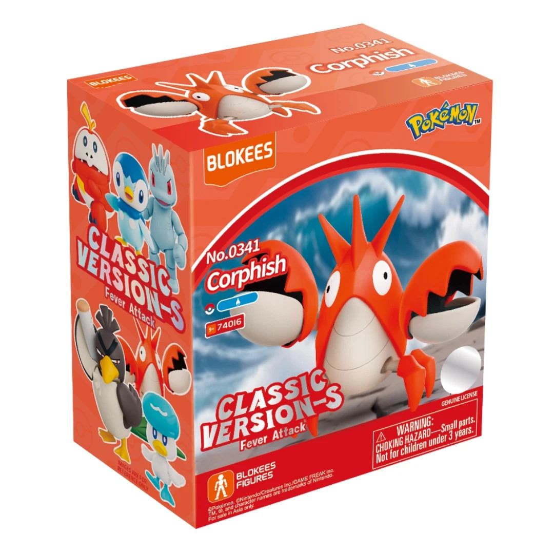 Blokees CV-S Pokemon Corphish Action Figure Model Toys w/Box