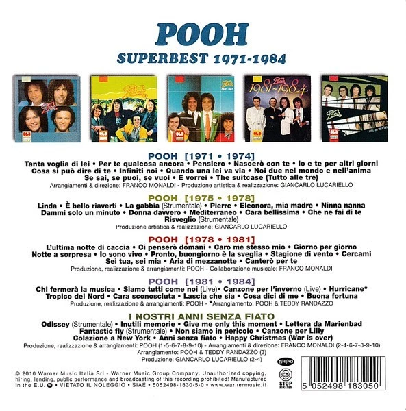 Pooh Superbest 1971-1984 5 CD Box Set *LIKE NEW* Foto 2 de 2