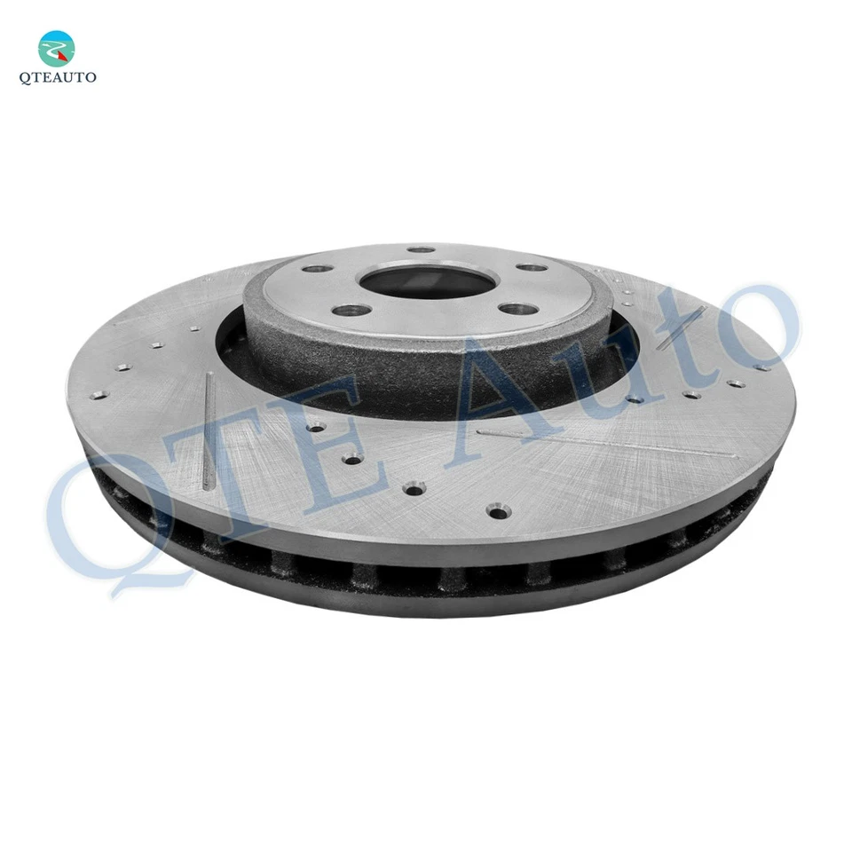 4 rotores de freno ranurados perforados delanteros 350 mm-traseros 330 mm para Dodge Durango 2011-2020 Foto 3 de 4