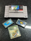 Vintage Video Game Lot SNES Super Mario World / Gameboy Color Mario Deluxe