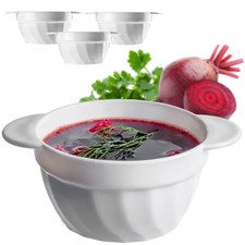 KADAX Suppentassen, 650 ml Suppenschüsseln aus verstärktem Glas, 650ml