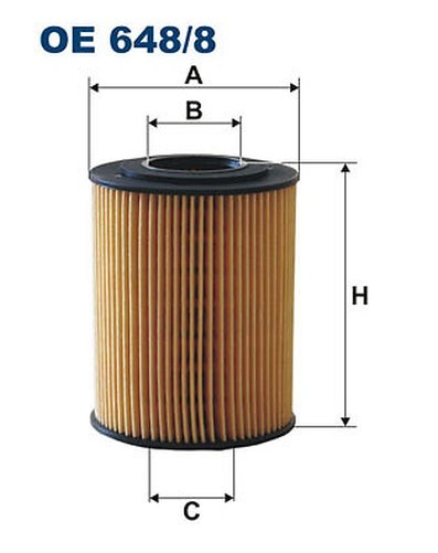 Filtron OE 648/8 ÖLfilter FüR Chevrolet Opel Vauxhall-image