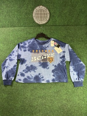 WEAR by Erin Andrews Women's Chicago Bears Cropped Sweatshirt Sz L