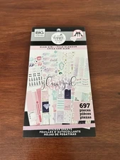The Happy Planner Stickers Sheets Me & My Big Ideas Glam Girl 697 Pcs Neon