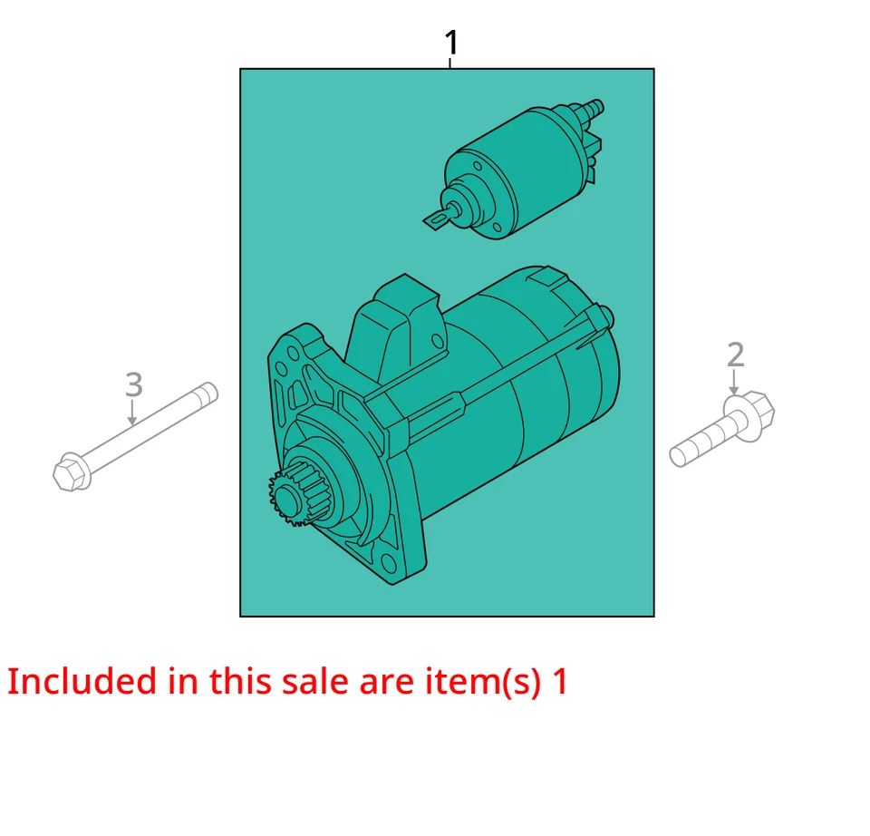 Audi A6 2014-2016 motor de arranque de coche solenoide OEM GXWO4 Foto 3 de 4